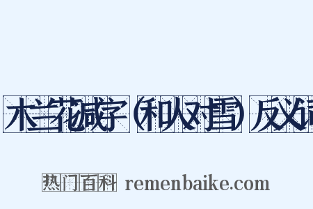 木兰花减字（和人对雪）反义词是什么意思的图片